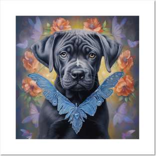 Cane Corso In Floral Garden Posters and Art